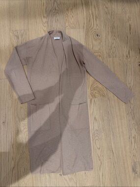 Babaton Long Open-Front Cardigan Sweater - women’s small